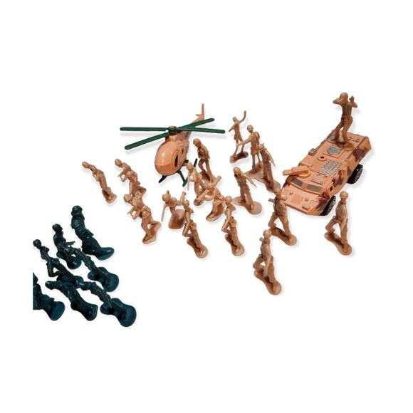 Army Men Lot Of 93 (Various Colors) With 8 Accessories Pre-owned - Picture 6 of 6